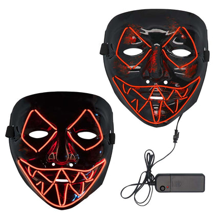 Halloween Masque Led Killer Smile Rouge