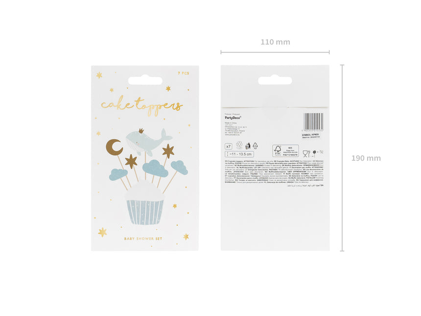 Bâtons de cocktail Baleine 7pcs