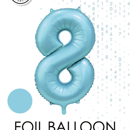 Ballon à figures bleu clair 8 ans Gloss 86cm