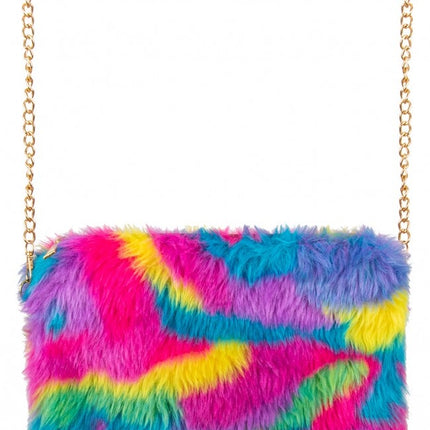 Porte-monnaie Peluche Camouflage Arc-en-ciel