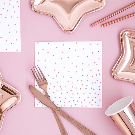 Serviettes à pois 33cm 20pcs