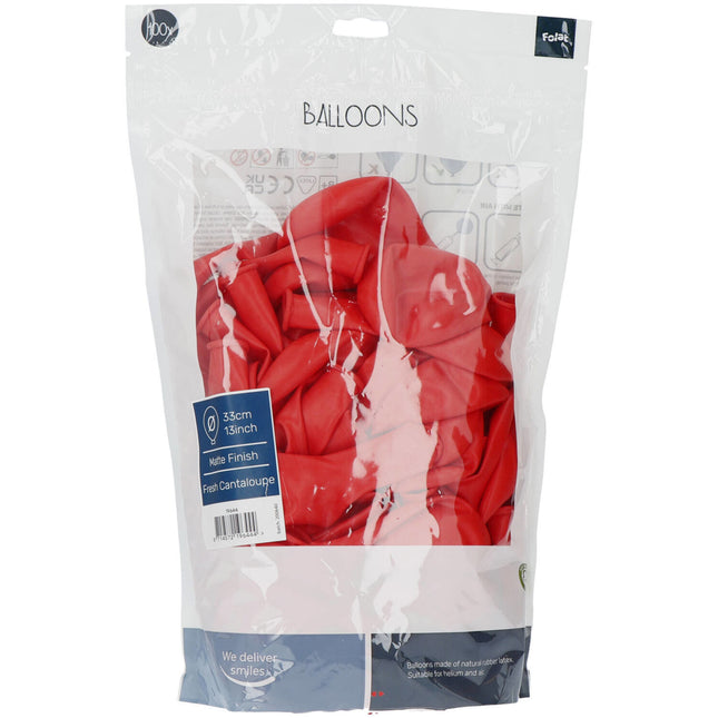 Ballons de baudruche orange Cantaloup frais 33cm 100pcs