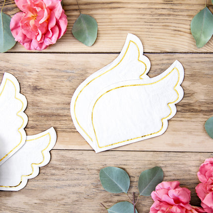 Serviettes de table Ailes 16cm 20pcs