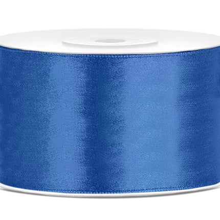 Ruban de satin bleu royal 38 mm 25 m