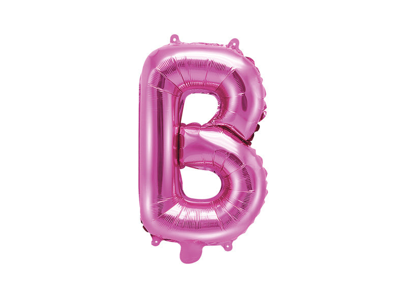 Ballon de baudruche Lettre B Rose Vide 35cm