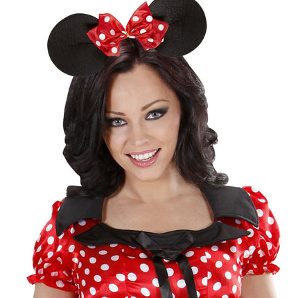 Bandeau à cheveux Minnie Mouse Noir Rouge