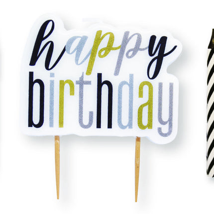 Bougies d'anniversaire colorées 13pcs