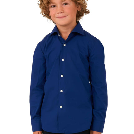 Chemise bleu foncé Garçon <tc>OppoSuits</tc>