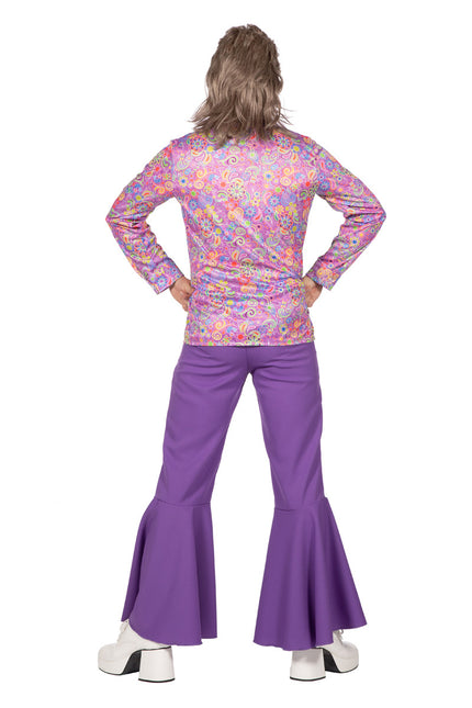 Chemisier hippie floral violet