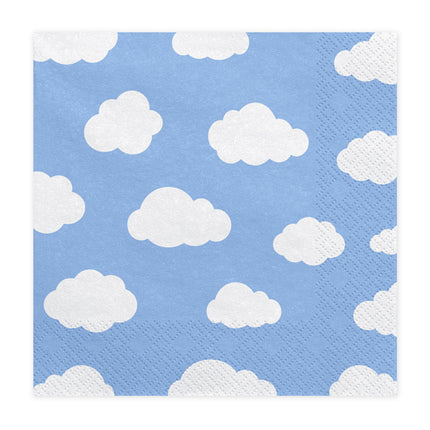 Serviettes de table Nuages 33cm 20pcs