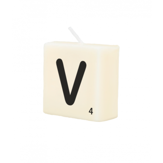 Bougie lettre V 4cm