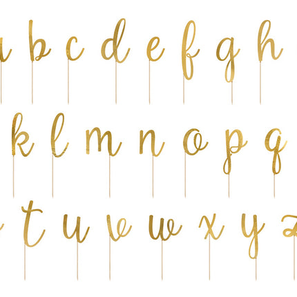 Décor de gâteau Alphabet 12cm 53pcs