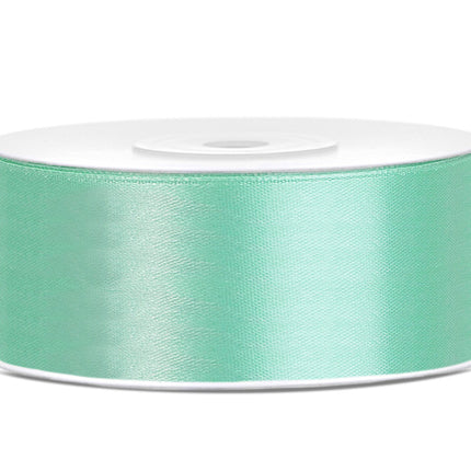 Ruban Satin Vert Menthe 25mm 25m