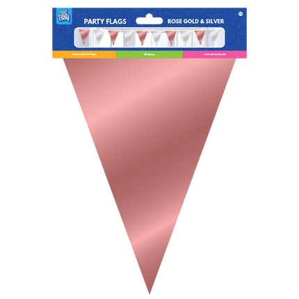 Guirlande Rose Or Argent Métallique 10m