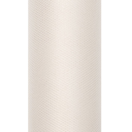 Rouleau de tulle crème vanille 30cm 9m