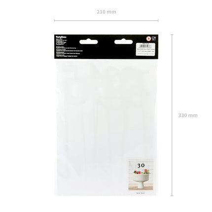 Cake Toppers Table Numbers Black 26cm 11pcs