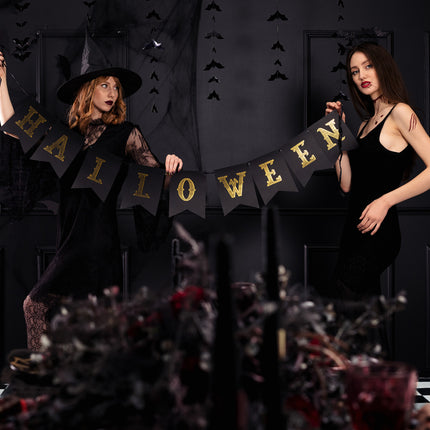 Guirlande de lettres d'Halloween orange 1,75 m