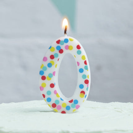Bougie 0 Year Dots 9cm