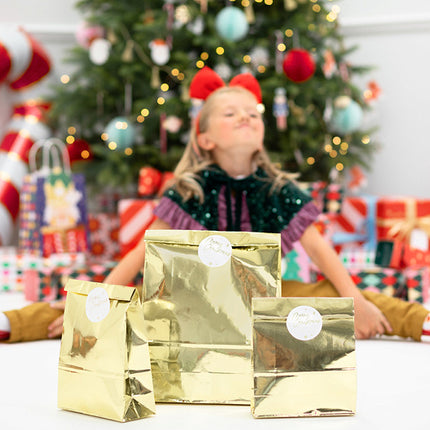 Sacs de partage or 38cm 3pcs