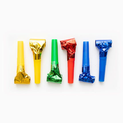 Languettes de rouleau de couleur métallique 6pcs