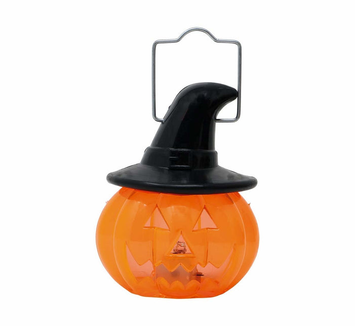 Décoration suspendue d'Halloween Citrouille avec lumière 8cm