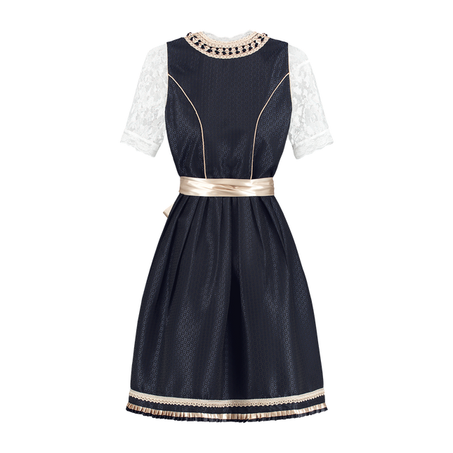 Blanc Bleu Robe Dirndl Oktoberfest Dames 2 pièces