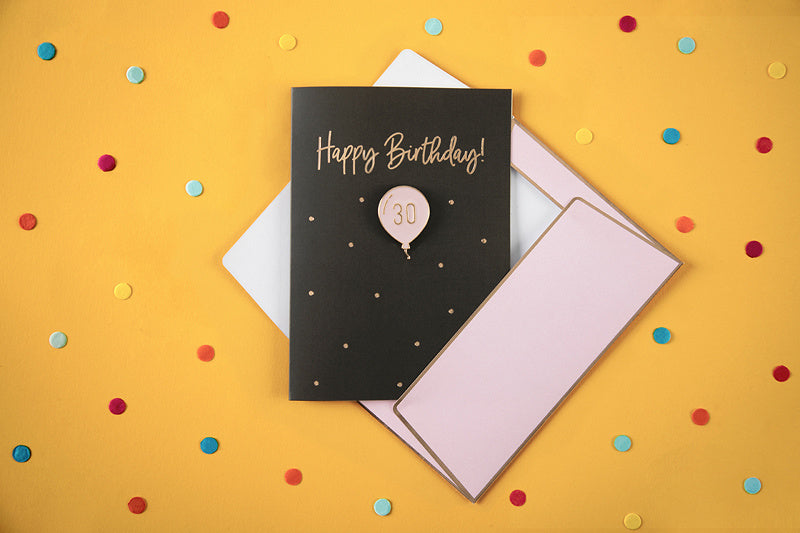 Carte de vœux Joyeux anniversaire 30 ans 14.8cm