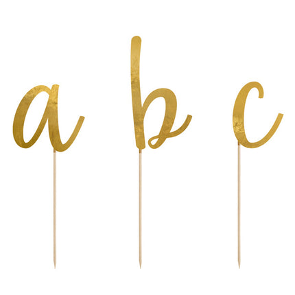 Décor de gâteau Alphabet 12cm 53pcs