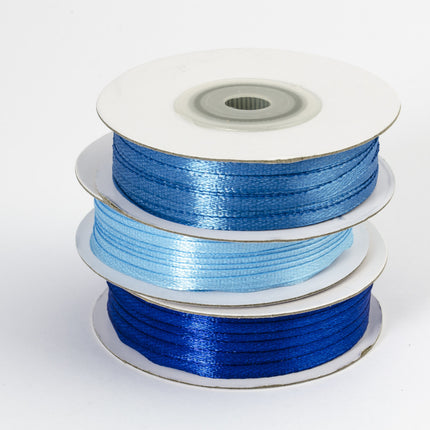 Ruban de satin bleu clair 3mm 50m