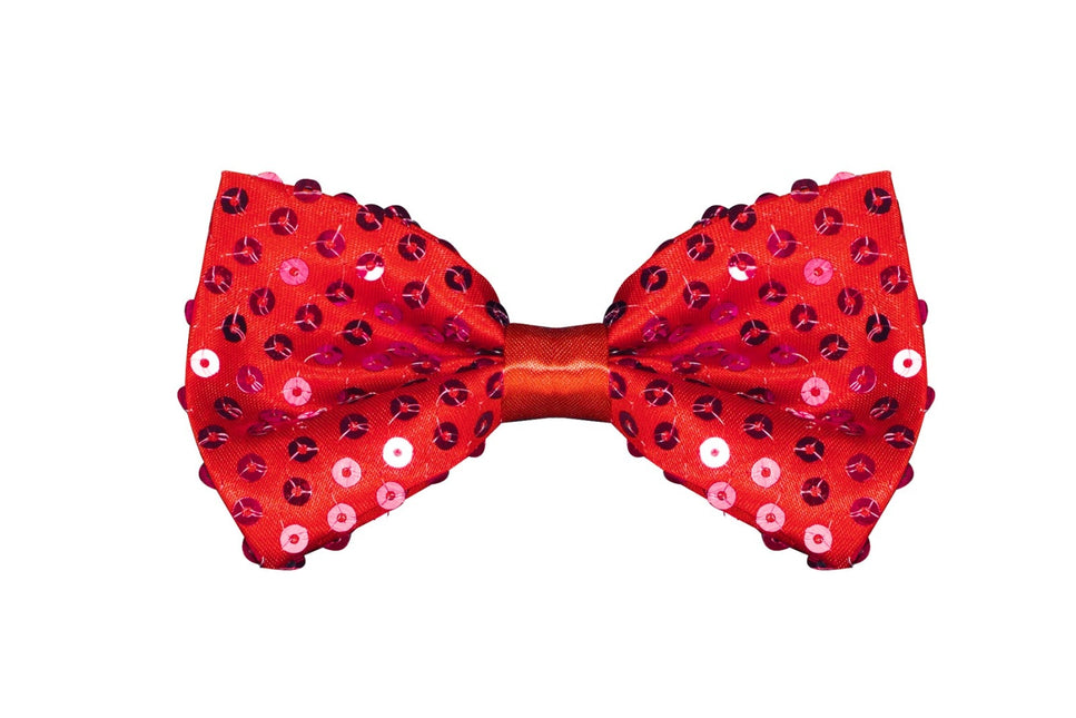 Paillettes à nœud rouge