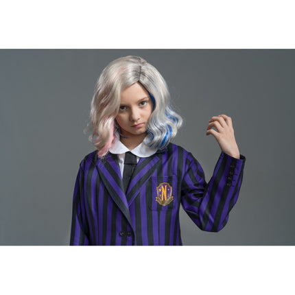 Costume mercredi Uniforme scolaire noir/violet enfant