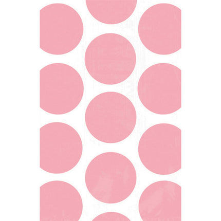 Sacs de partage blancs à pois rose clair 10pcs