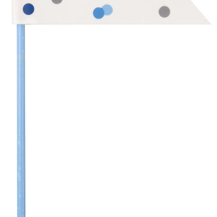 Piqueurs d'anniversaire bleus 6pcs