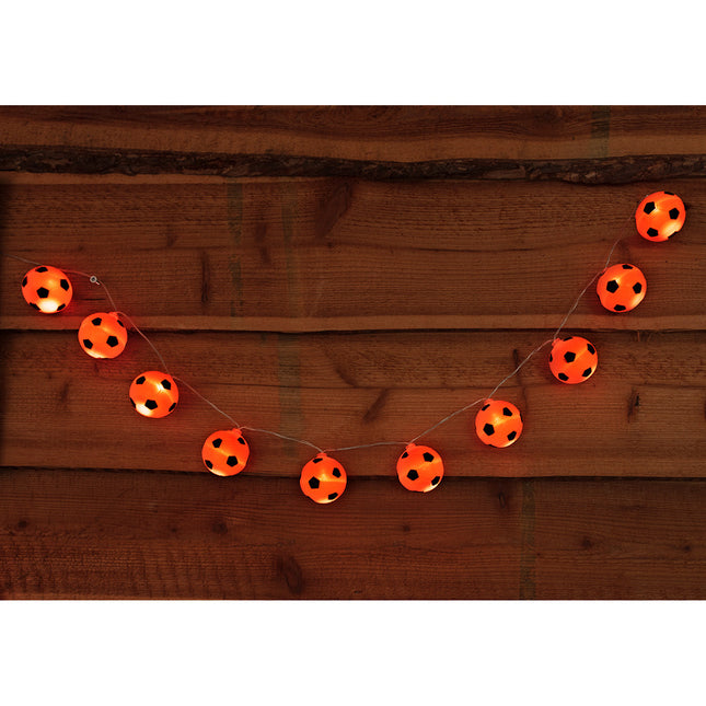 Guirlande lumineuse LED Orange Footballs 1.4m