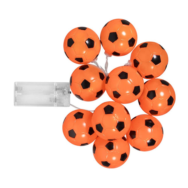 Guirlande lumineuse LED Orange Footballs 1.4m