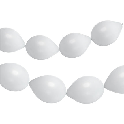 Guirlande de ballons blancs Coconut White 3m 8pcs