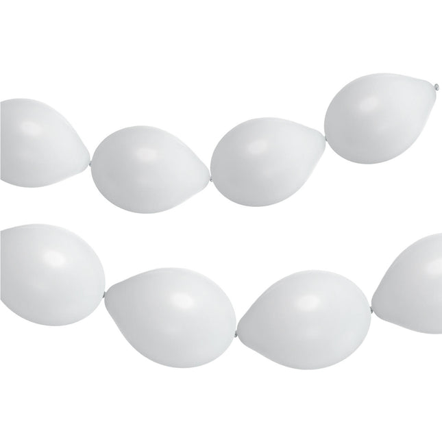 Guirlande de ballons blancs Coconut White 3m 8pcs