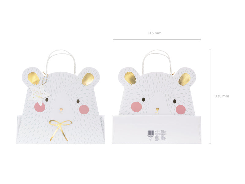 Sac cadeau Ours polaire 31.5cm