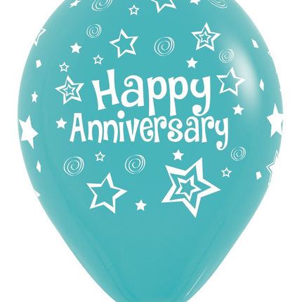 Ballons Happy Anniversary Mix 30cm 25pcs