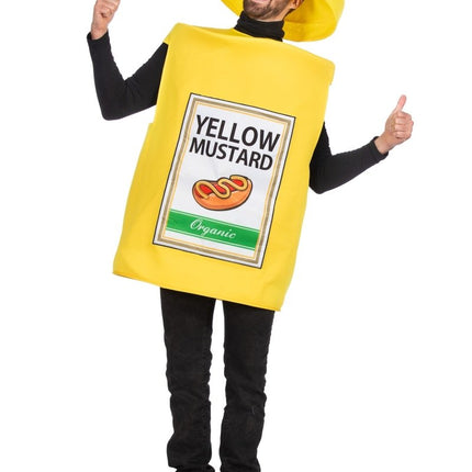 Mosterd Fles Kostuum Geel 2 delig van Wilbers & Wilbers koop je bij Partywinkel