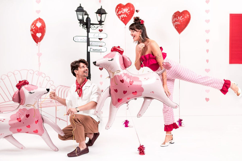 Hond Helium Ballon Leeg 108cm van Partydeco koop je bij Partywinkel