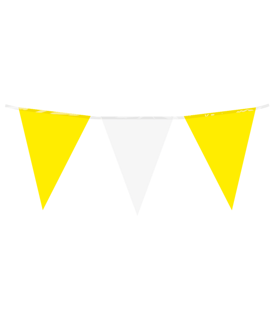 Geel Witte Slinger 10m van Paper Dreams koop je bij Partywinkel