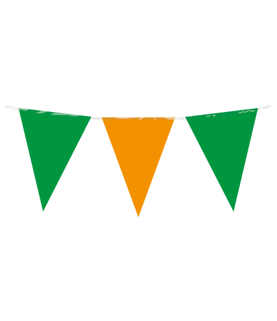 Groen Oranje Slinger Plastic 10m van Paper Dreams koop je bij Partywinkel