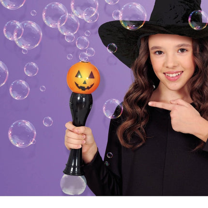 Halloween Bellenblaas Pompoen Led 36cm van Fiestas Guirca koop je bij Partywinkel