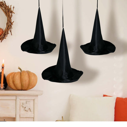 Halloween Slinger Heksenhoeden 18cm 3 delig van Fiestas Guirca koop je bij Partywinkel