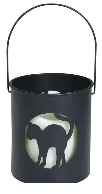 Halloween Lantaarn Kat 10cm van Fiestas Guirca koop je bij Partywinkel