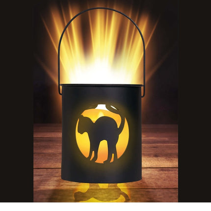 Halloween Lantaarn Kat 10cm van Fiestas Guirca koop je bij Partywinkel