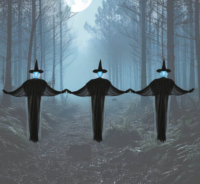 Halloween Lichtsnoer Drie Heksen 1,6m van Fiestas Guirca koop je bij Partywinkel