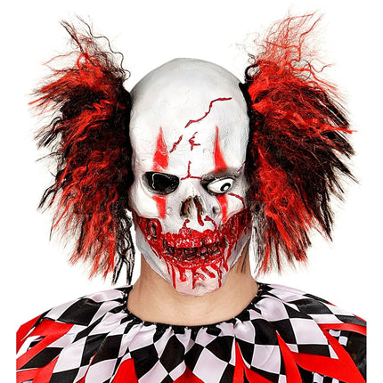 Halloween Masker Bloederige Clown Met Haar van Widmann koop je bij Partywinkel