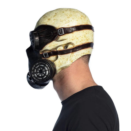 Halloween Masker Schedel Met Gasmasker van Boland koop je bij Partywinkel